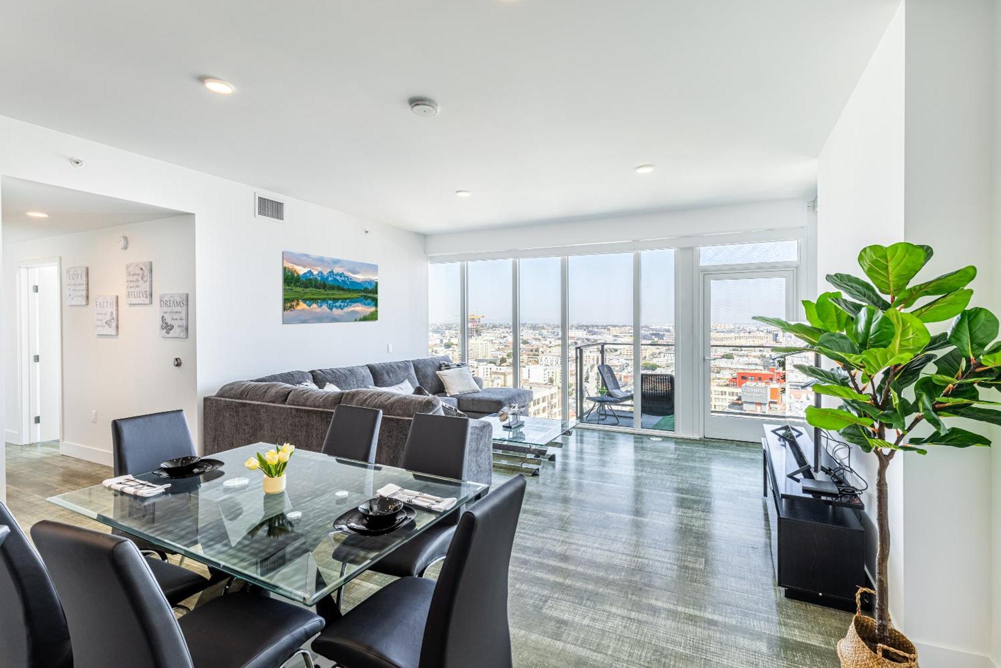 Top Floor High Rise 3 Bed Dtla Skyscraper Penthouse Los Angeles Exterior photo