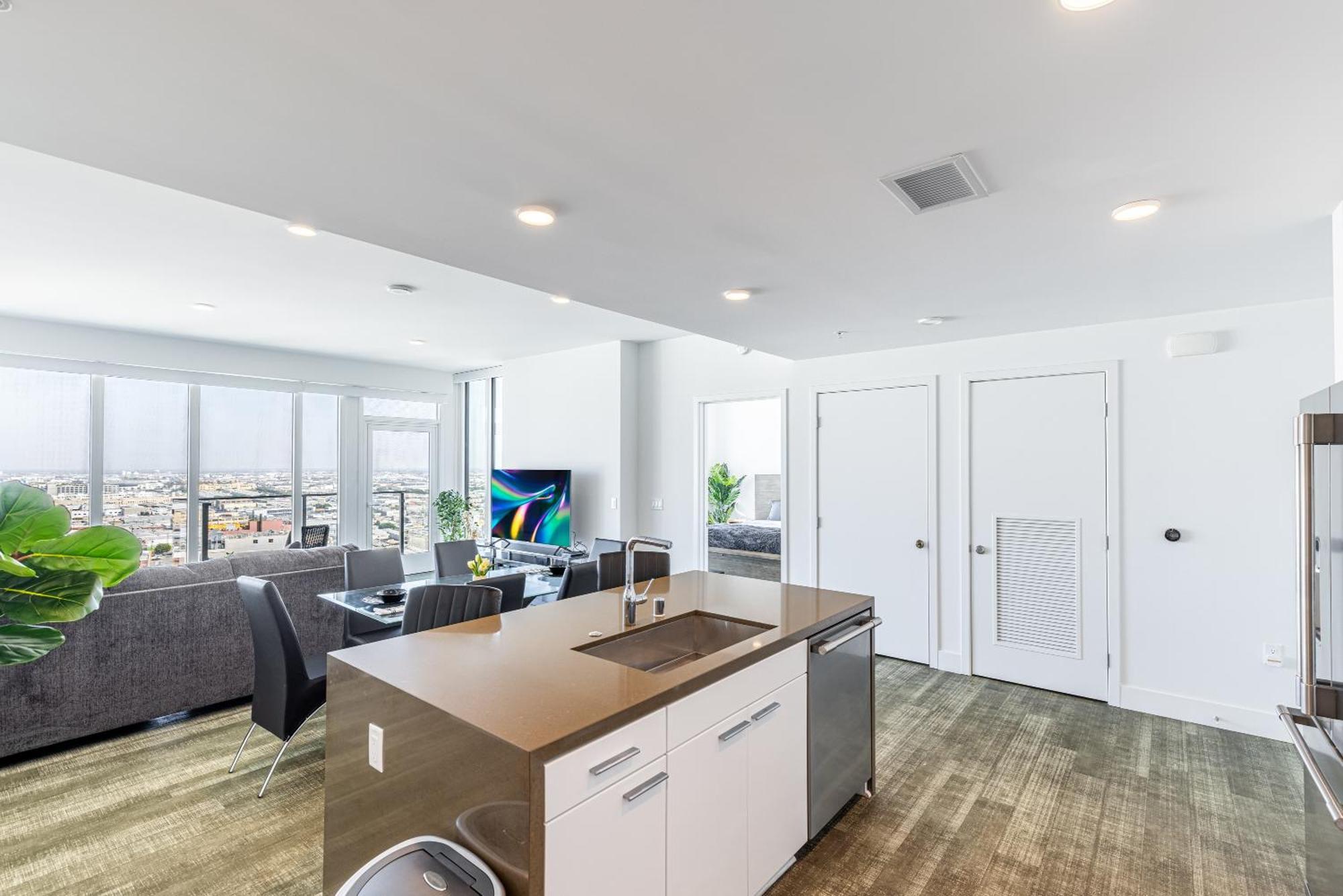 Top Floor High Rise 3 Bed Dtla Skyscraper Penthouse Los Angeles Exterior photo